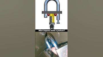 How a Padlock Works 🔐 #engineering #padlock #solidworks #3ddesign