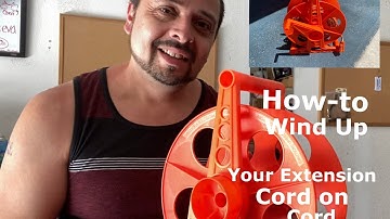 How-to wind up an extension cord on a Bayco extension cord organizer