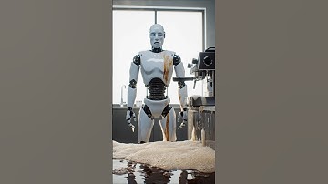 Robot Coffee Fail #AIanimation #cinematic #funnyvideo #AIvideo #shorts #fyp #scifi
