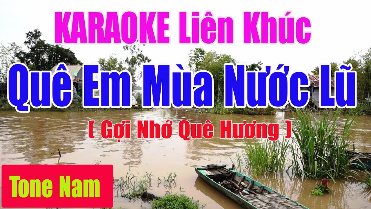 quê em mùa nước lũ karaoké format