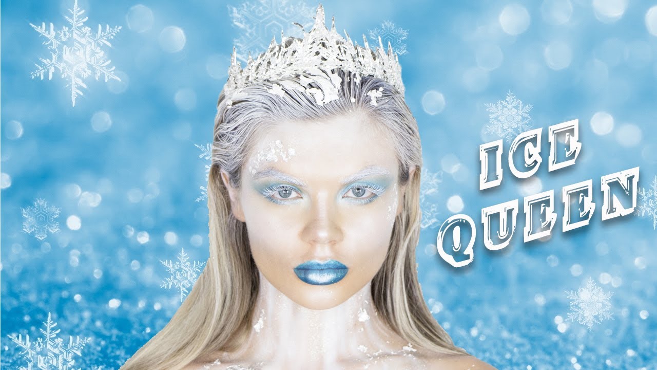 6. "Halloween Makeup: Blue Hair and Ice Queen" - wide 5