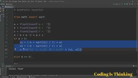 How to Solve quadratic equation in python | Must Watch
