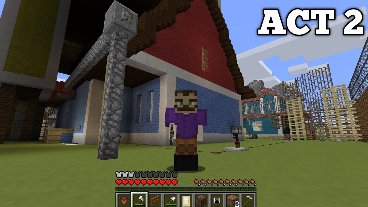 Hello Neighbor 2 (FULL GAME) Recreated into Minecraft! Minecraft Map