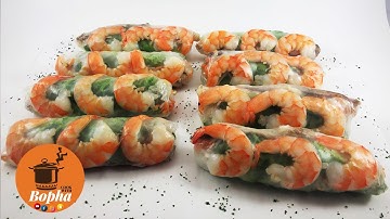 How to make Fresh Chicken/Shrimp Spring Rolls
