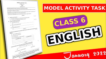 Class 6 model activity task wb | Class 6 model activity task english | Model activity task january