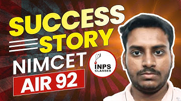 Debangshu Mukherjee NIMCET 2023 All India Rank 92 |INPS Classes