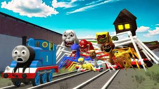 Building A Thomas Train Chased By Tv Eater,House Head Trevor Henderson In Garrys Mod