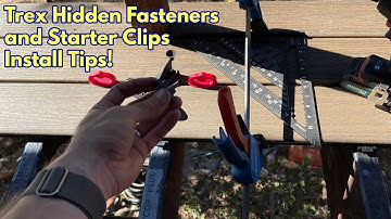 How to install Trex Deck Hidden Fasteners and Starter Clips