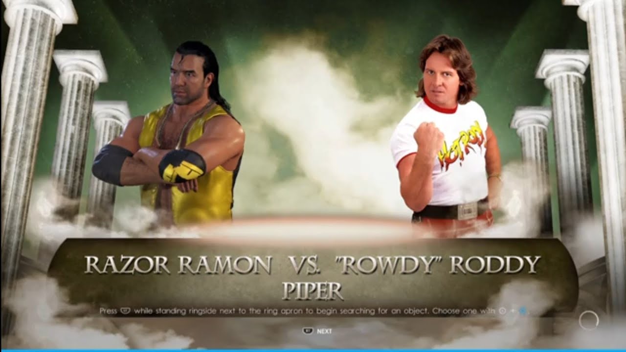 Razor Ramon vs Rowdy Roddy Piper. Wrestlemania 9. WWE 2K22 - YouTube