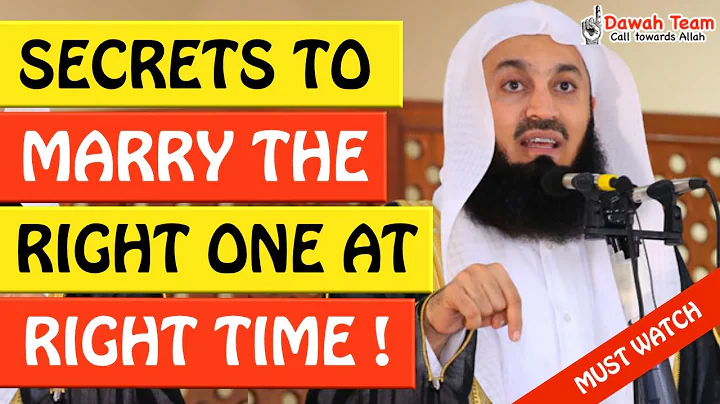 🚨SECRETS TO MARRY THE RIGHT ONE AT THE RIGHT TIME🤔 - MUFTI MENK - DayDayNews