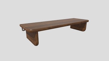 Wall Shelf 2 - low poly PBR 3d model