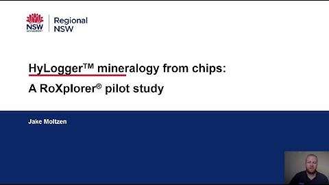 AESC 2021 HyLogger Mineralogy From Chips — Jake Moltzen