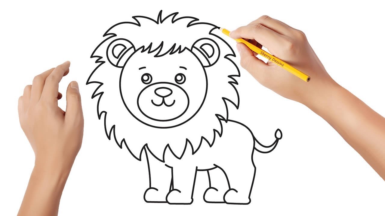 Comment Dessiner Un Lion Youtube