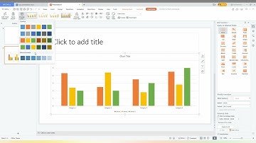 How to insert column chart in wps presentation