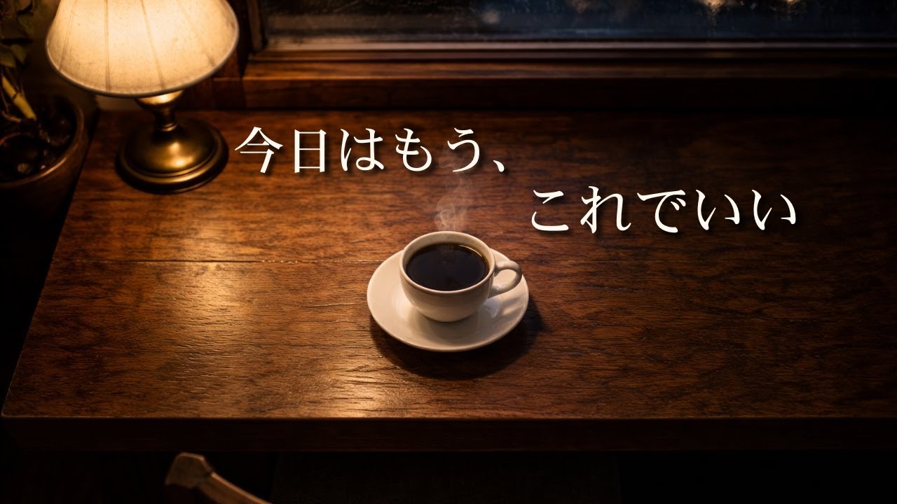 【仕事終わりBGM・夜BGM】夜カフェピアノ60分｜頭をリセットする静かなBGM・作業後の切り替えに