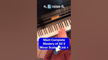 How to Play Melodic Minor Scale Correctly #shorts #pianotutorial