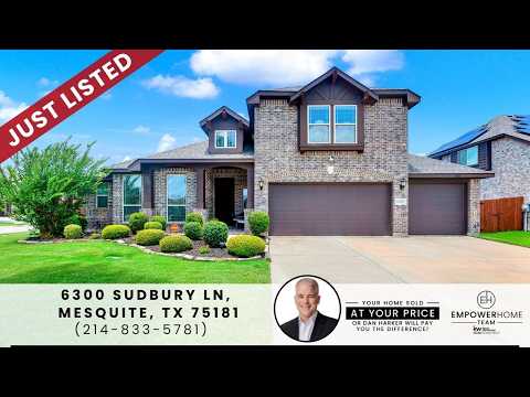 6300 Sudbury Ln, Mesquite, TX home video tour
