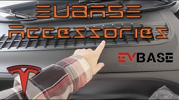 EVBase Air Intake Vent Cover, Trunk Tailgate Mat, Door Lock Cover, Wireless Charging Pad for Model Y