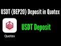 How to Deposit bep20 USDT in quotex through crypto exchange / quotex usdt deposit