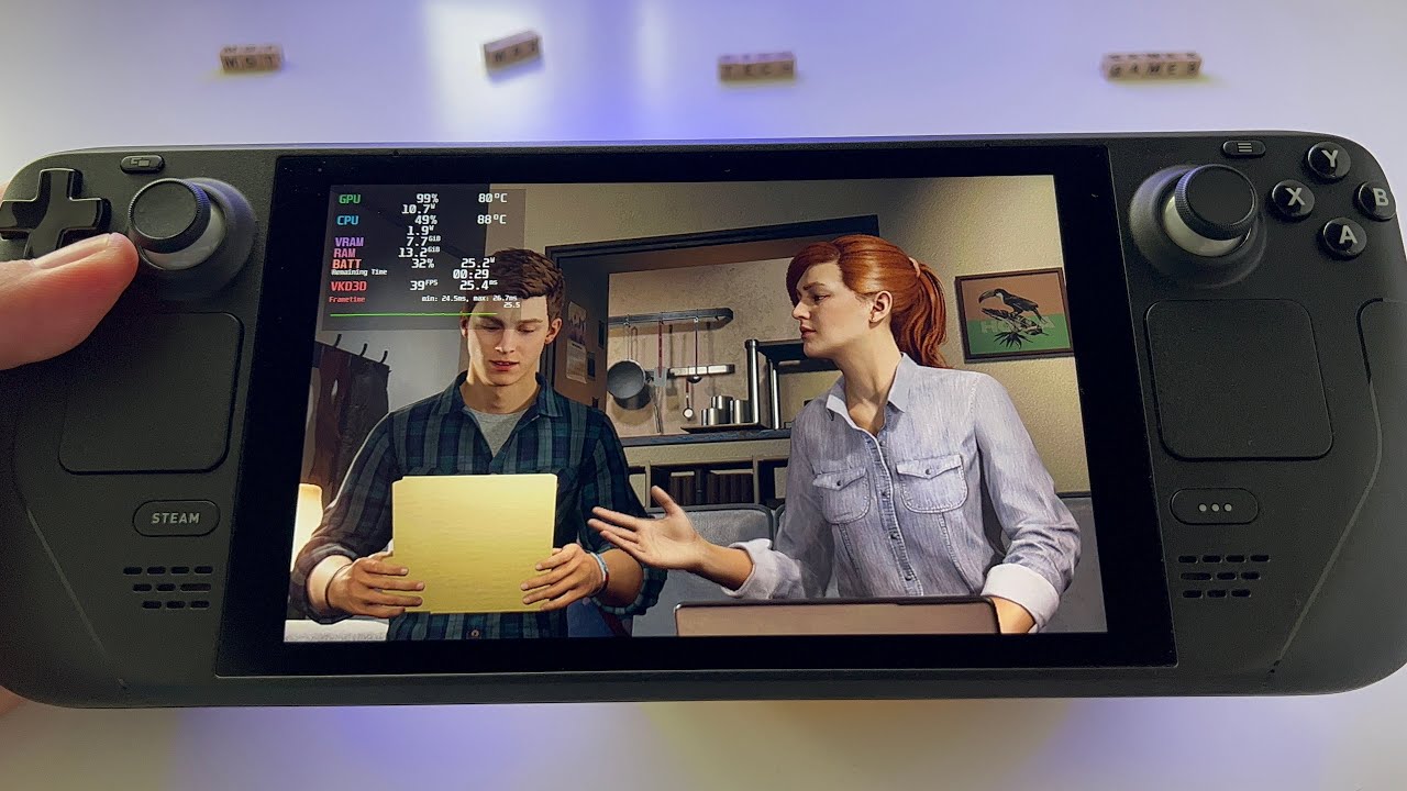 Spider-Man Remastered | 40Hz mode, Vulkan | Steam Deck gameplay