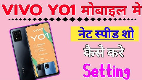 How to network speed show setting in Vivo Y01 mobile/Vivo Y01 मे net Speed Show kaise kare