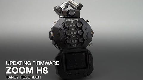 Zoom H8 Handy Recorder: Updating the Firmware