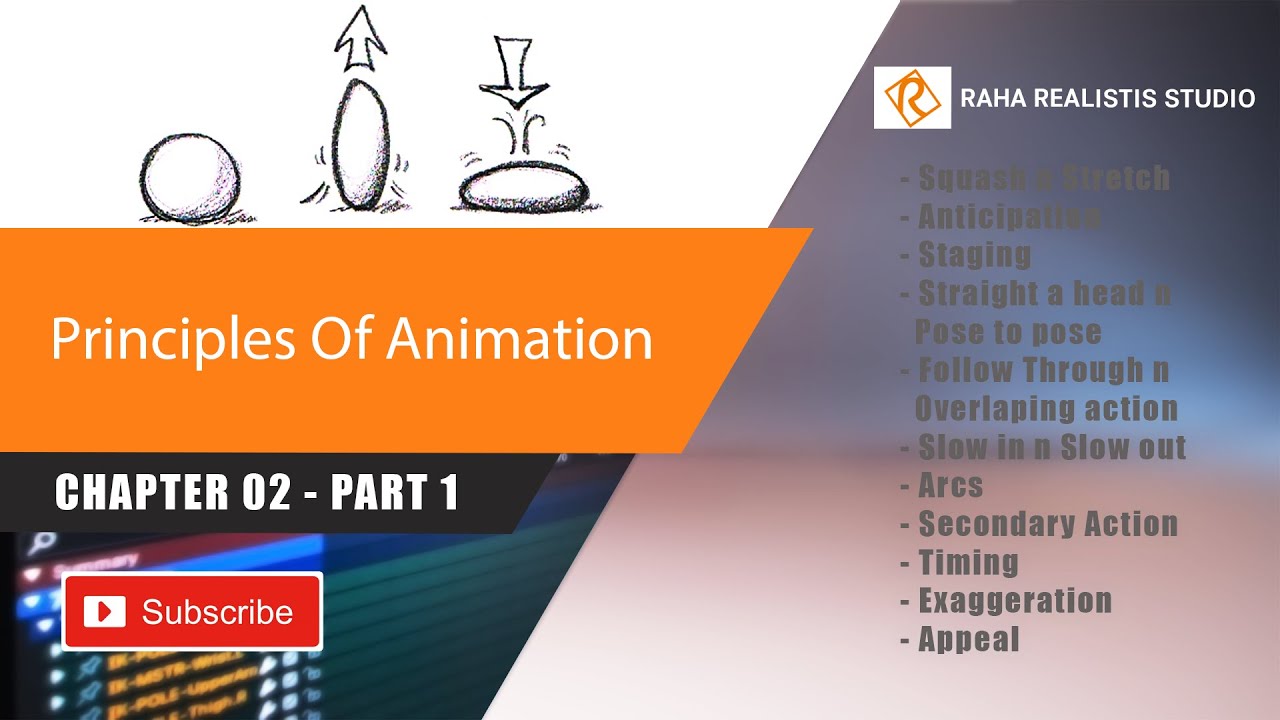 Principles of animation Chapter02 _Part 1 - Squash n Stretch - YouTube
