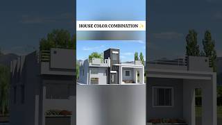 Modern Single Floor House Color Combinations | Beautiful Exterior Ideas #shorts