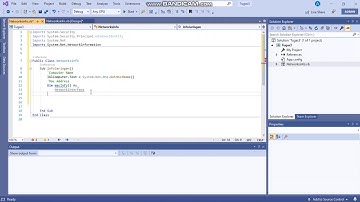 Project Menampilkan Informasi Jaringan Menggunakan Visual Studio