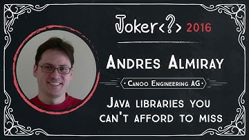 Andres Almiray — Java libraries you can