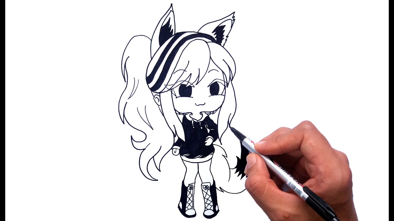 How To Draw Gacha Life Girl Gachalife Character Youtube