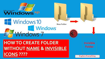 #06 How to Create a Folder Without Name and Icon | Win 10 | Win 8.1 | Win 7 | Win xp in HINDI