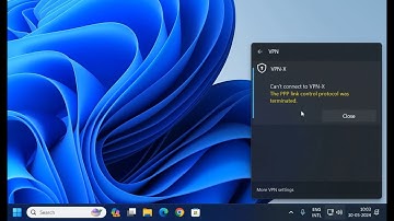 VPN Error Connecting(PPP Link Control Protocol was terminated ) Fixed.