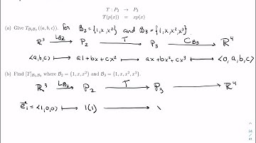 Linear Algebra 2 - 2.4.2 - The Matrix of a Linear Transformation (Video 1)