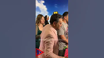تامر فرج وزوجته رانيا هاشم في العرض الخاص فيلم الدعوة عامة 