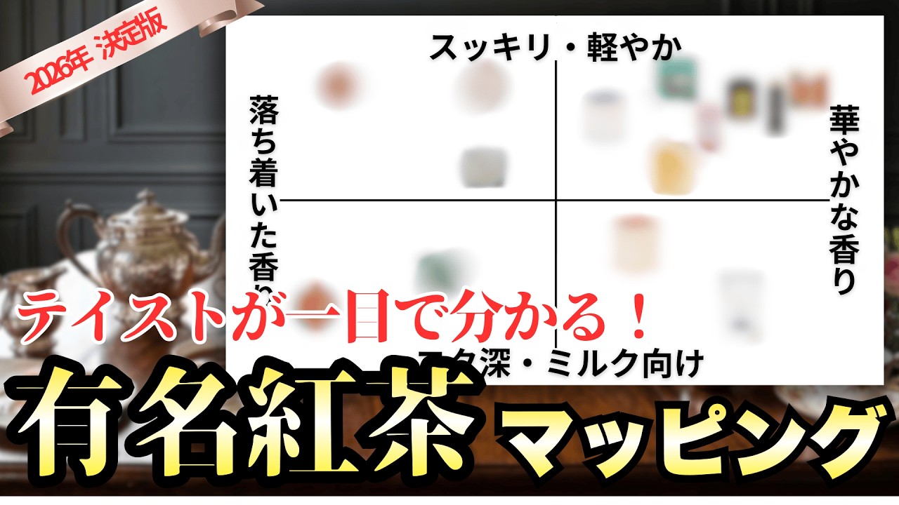 【人気・有名紅茶14選】飲みたい紅茶が必ず見つかる！有名紅茶ブランドマッピング【早見表】