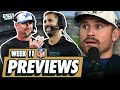 Eagles Face Lions, Josh Allen vs Baker Mayfield + Seahawks &amp; Rams Offenses | NFL WK11 Previews