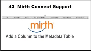 42  Mirth Connect Support , Add a Column to the Metadata Table and how to search using META DATA