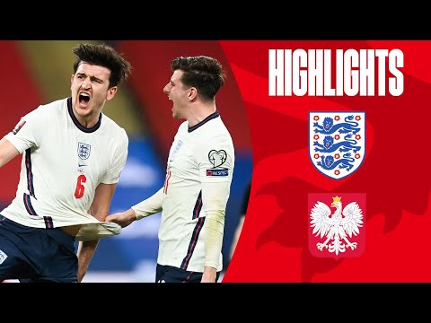 England 2-1 Poland | Maguire Volleys In Late Winner! | World Cup 2022 Qualifiers | Highlights