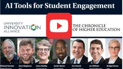 Chatbots & AI for Student Engagement (Chronicle of Higher Education Webinar)