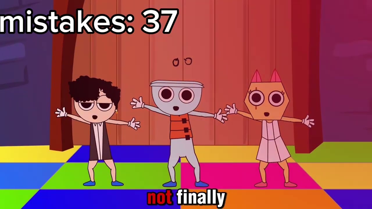 All mistakes from sprunki dandy's world song