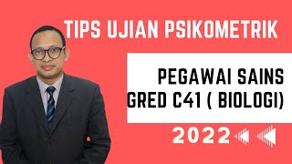 Tips Ujian Psikometrik Pegawai Sains Gred C41 (Biologi)