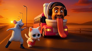 Skibidi Toilet School Bus (Mutant) &amp; The Kitten - Rat Dance Song (Cover)