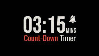 3 Minute 15 Second Silent Countdown Timer