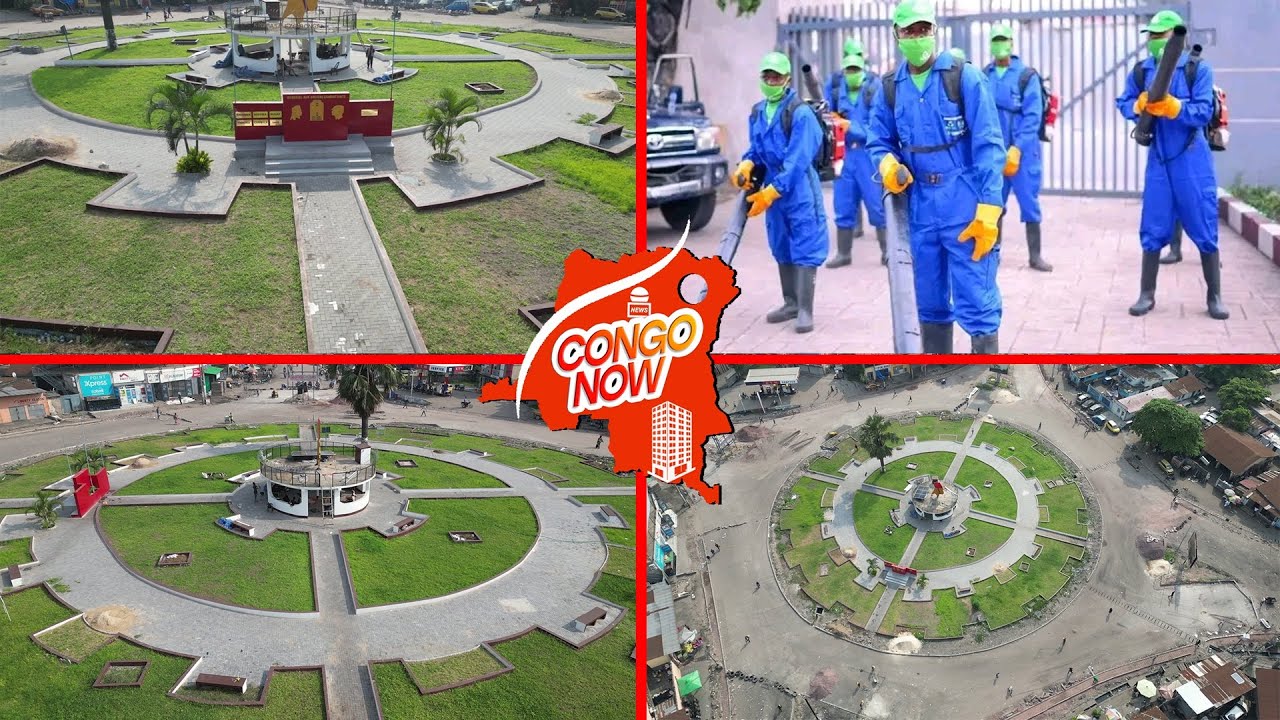 Kin ezo bonga Le rond-point force est en pleine transformation afin d’améliorer esthétique du site 