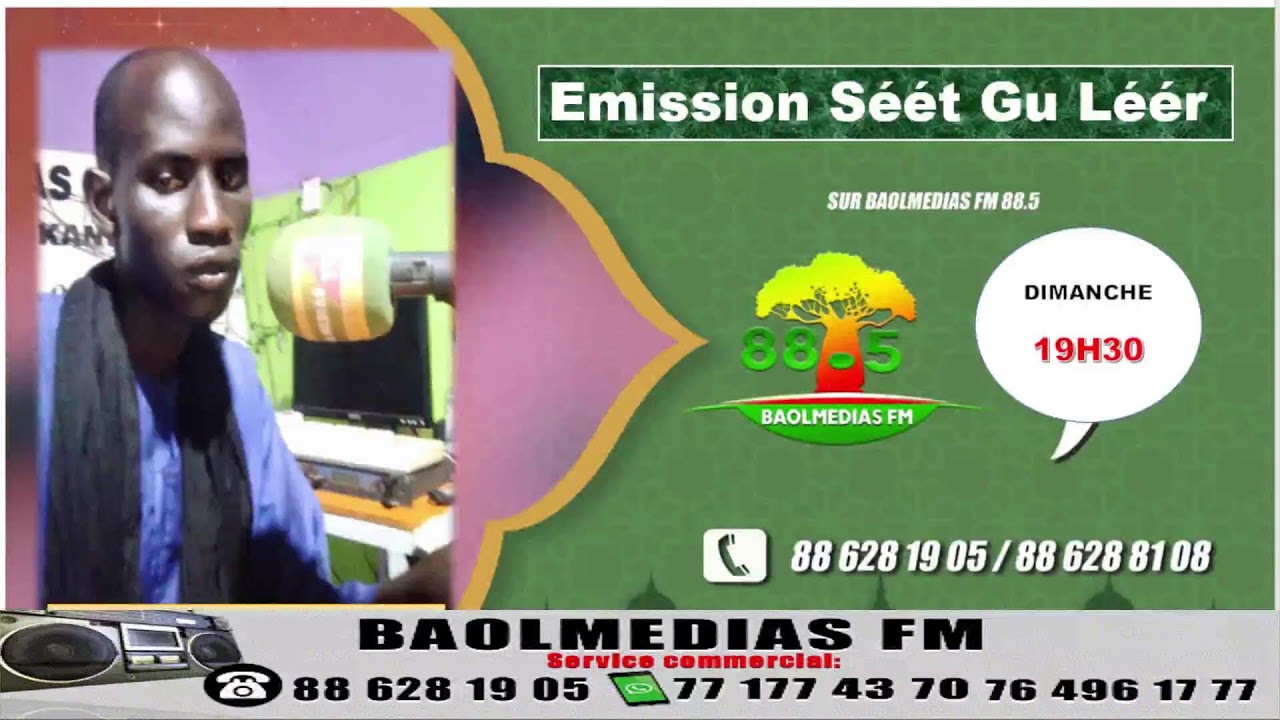 (🔴Direct- )(Radio baolmedias FM 88.5 Première Radio Digital du Baol)