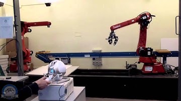 [B.Sc. Thesis] - Kinematic control of a robot manipulator through the Novint Falcon haptic device