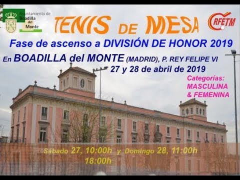 Fase de ascenso a divsión de Honor Tenis de Mesa - YouTube