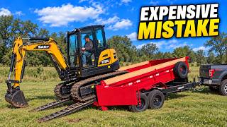 I Tore Up My Dump Trailer Trying to Load an Excavator