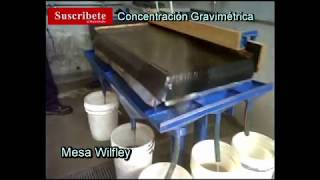 Mesa Wilfley - Concentración Gravimetrica